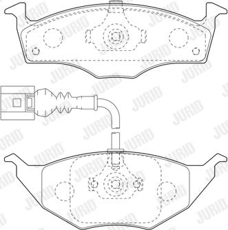 Jurid 573126J - Bremžu uzliku kompl., Disku bremzes www.autospares.lv