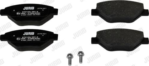 Jurid 573123J - Bremžu uzliku kompl., Disku bremzes www.autospares.lv