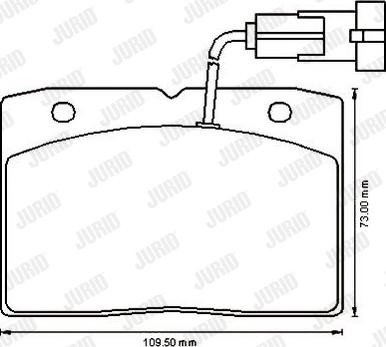 Jurid 573174J - Bremžu uzliku kompl., Disku bremzes www.autospares.lv