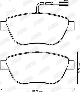 Jurid 573172J - Brake Pad Set, disc brake www.autospares.lv