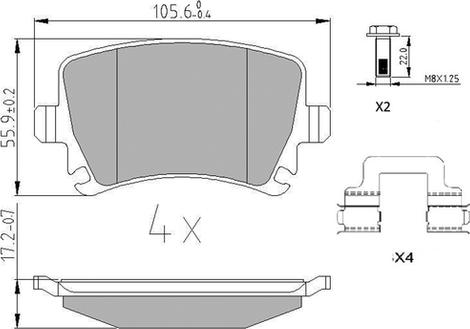 Jurid 573846J - Тормозные колодки, дисковые, комплект www.autospares.lv