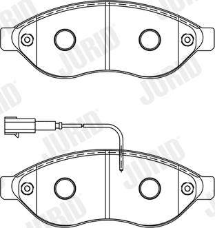 Jurid 573848J - Bremžu uzliku kompl., Disku bremzes autospares.lv