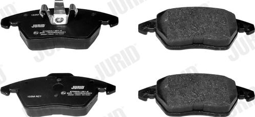 Jurid 573852J - Bremžu uzliku kompl., Disku bremzes www.autospares.lv