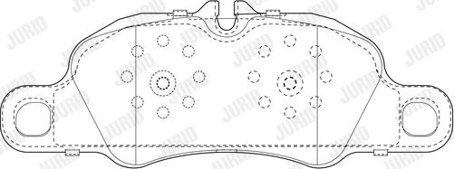 Jurid 573804J - Bremžu uzliku kompl., Disku bremzes www.autospares.lv