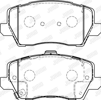 Jurid 573812J - Bremžu uzliku kompl., Disku bremzes www.autospares.lv