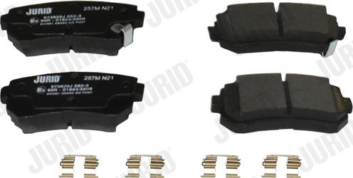 Jurid 573830J - Brake Pad Set, disc brake www.autospares.lv