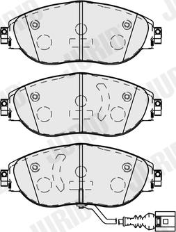 Jurid 573838J - Bremžu uzliku kompl., Disku bremzes www.autospares.lv