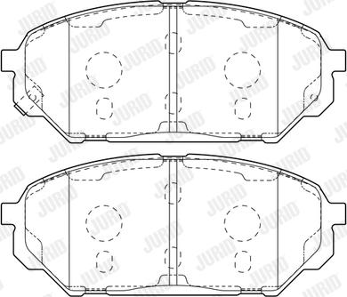 Jurid 573394J - Bremžu uzliku kompl., Disku bremzes www.autospares.lv