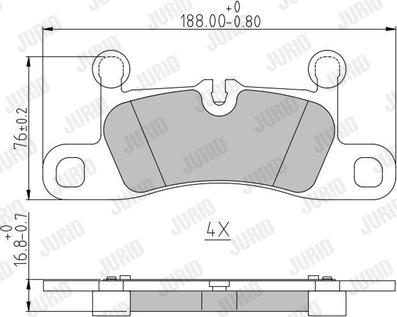 Jurid 573395J - Bremžu uzliku kompl., Disku bremzes www.autospares.lv