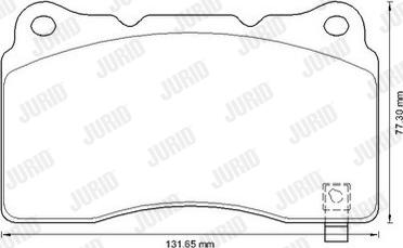 Jurid 573347J - Bremžu uzliku kompl., Disku bremzes www.autospares.lv