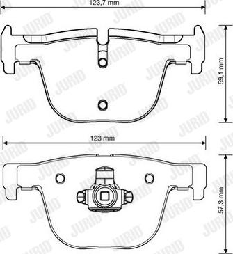 Jurid 573354JC - Bremžu uzliku kompl., Disku bremzes www.autospares.lv