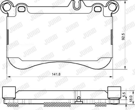 Jurid 573356J - Bremžu uzliku kompl., Disku bremzes www.autospares.lv