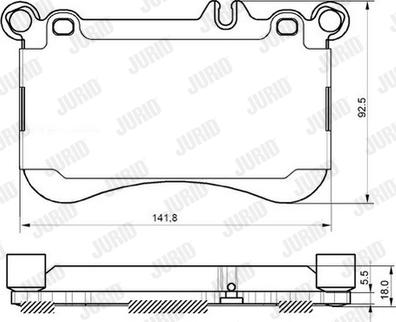 Jurid 573356J - Bremžu uzliku kompl., Disku bremzes www.autospares.lv