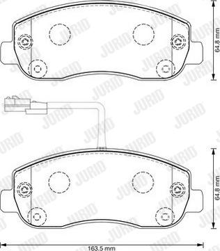 Jurid 573357J - Bremžu uzliku kompl., Disku bremzes www.autospares.lv