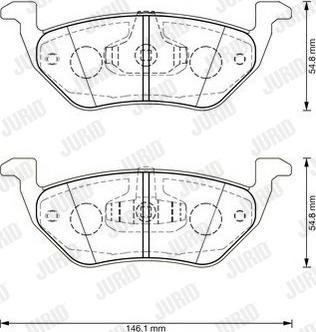 Jurid 573365J - Bremžu uzliku kompl., Disku bremzes www.autospares.lv