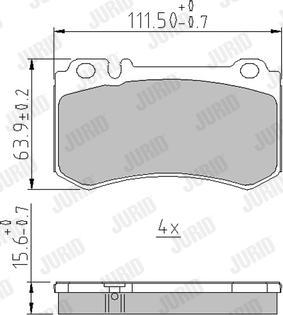 Jurid 573302J - Bremžu uzliku kompl., Disku bremzes www.autospares.lv