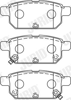 Jurid 573384J - Brake Pad Set, disc brake www.autospares.lv