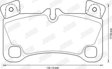 Jurid 573339JC - Тормозные колодки, дисковые, комплект www.autospares.lv