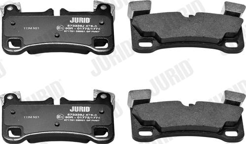 Jurid 573339J - Bremžu uzliku kompl., Disku bremzes www.autospares.lv