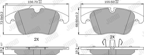 Jurid 573336J - Bremžu uzliku kompl., Disku bremzes www.autospares.lv