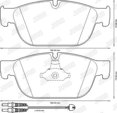 Jurid 573338J - Bremžu uzliku kompl., Disku bremzes www.autospares.lv