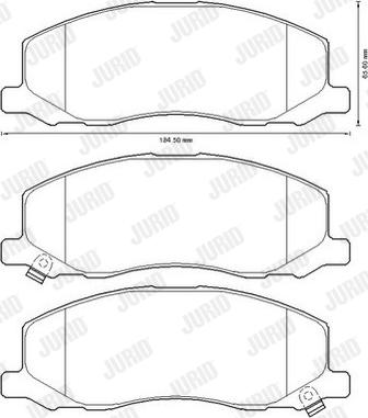 Jurid 573326JC - Bremžu uzliku kompl., Disku bremzes www.autospares.lv