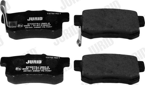 Jurid 573375J - Bremžu uzliku kompl., Disku bremzes www.autospares.lv