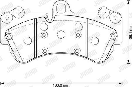 Jurid 573376J - Bremžu uzliku kompl., Disku bremzes www.autospares.lv