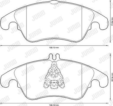 Jurid 573291JC - Bremžu uzliku kompl., Disku bremzes www.autospares.lv