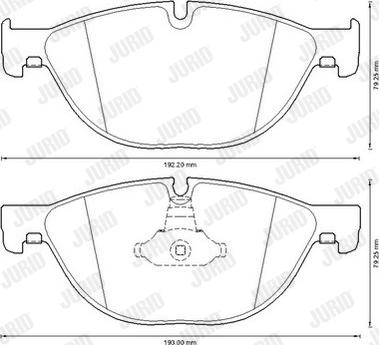 Jurid 573292J - Bremžu uzliku kompl., Disku bremzes www.autospares.lv