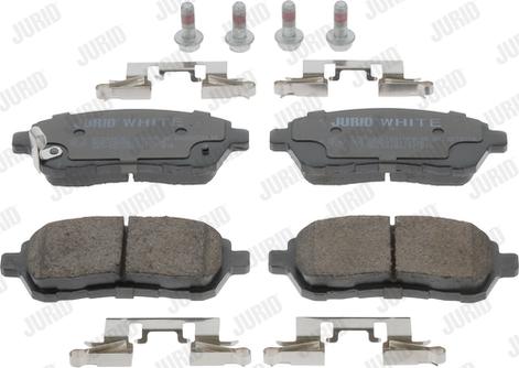 Jurid 573249JC - Тормозные колодки, дисковые, комплект www.autospares.lv