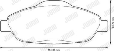 Jurid 573241J - Bremžu uzliku kompl., Disku bremzes www.autospares.lv