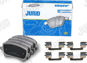 Jurid 573259J-D - Bremžu uzliku kompl., Disku bremzes www.autospares.lv