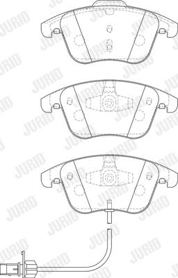 Jurid 573258JC - Bremžu uzliku kompl., Disku bremzes www.autospares.lv