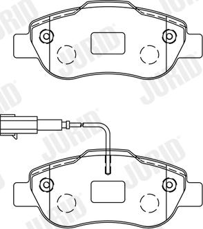 Jurid 573266J - Bremžu uzliku kompl., Disku bremzes www.autospares.lv