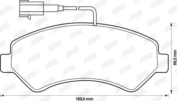 Jurid 573261J - Bremžu uzliku kompl., Disku bremzes www.autospares.lv