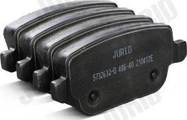 Jurid 573263J-D - Bremžu uzliku kompl., Disku bremzes www.autospares.lv