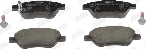 Jurid 573204D - Тормозные колодки, дисковые, комплект www.autospares.lv