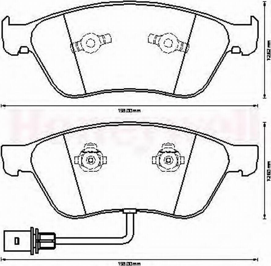 Jurid 573207J-AS - Bremžu uzliku kompl., Disku bremzes www.autospares.lv