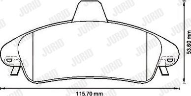 Jurid 573213J - Bremžu uzliku kompl., Disku bremzes www.autospares.lv