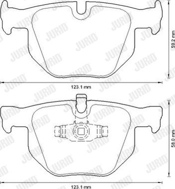 Jurid 573285J - Bremžu uzliku kompl., Disku bremzes www.autospares.lv