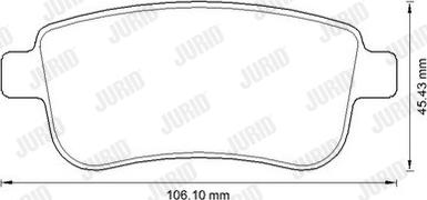 Jurid 573286J - Bremžu uzliku kompl., Disku bremzes www.autospares.lv