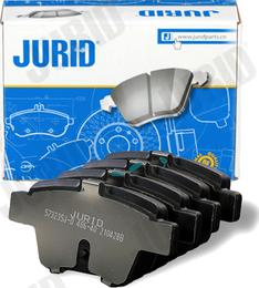 Jurid 573235J-D - Bremžu uzliku kompl., Disku bremzes www.autospares.lv