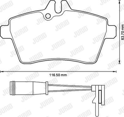 Jurid 573226J - Bremžu uzliku kompl., Disku bremzes www.autospares.lv