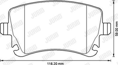 Jurid 573220JC - Bremžu uzliku kompl., Disku bremzes www.autospares.lv