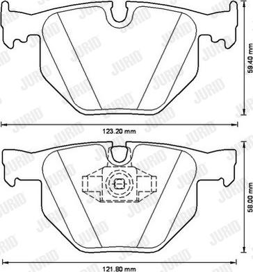 Jurid 573228J - Bremžu uzliku kompl., Disku bremzes www.autospares.lv