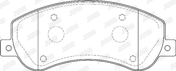 Jurid 573275D - Bremžu uzliku kompl., Disku bremzes www.autospares.lv