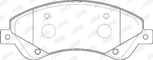 Jurid 573276D - Bremžu uzliku kompl., Disku bremzes www.autospares.lv