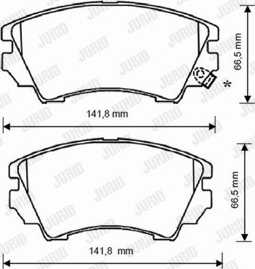 Jurid 573270JC - Bremžu uzliku kompl., Disku bremzes autospares.lv