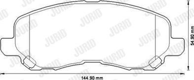 Jurid 573278J - Bremžu uzliku kompl., Disku bremzes www.autospares.lv